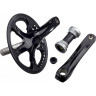 Система SHIMANO ALFINE, S501, 170 мм, интегрированный вал, 45T с кареткой, защита одинарная, черный EFCS501CB5C1L